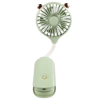 

Small Personal USB Desk Fan Clip On,Portable Mini Fan for Stroller, Best Gifts for Women Mom Wife,Green.