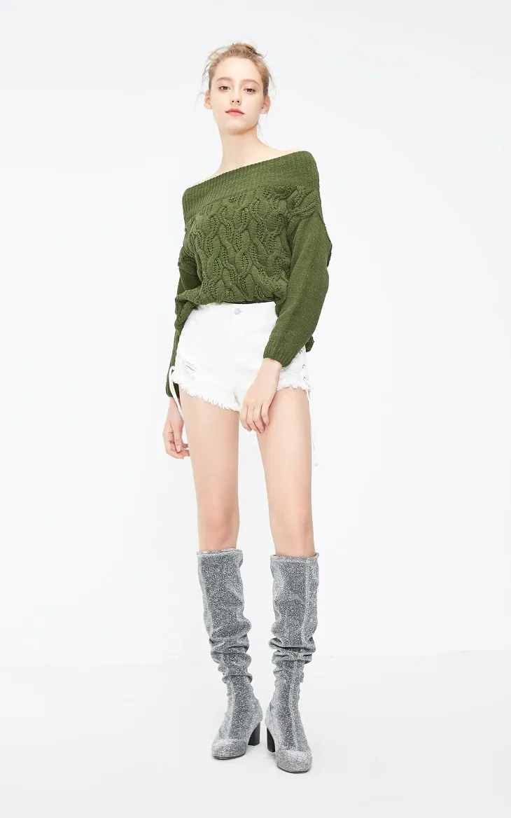 Vero Moda зимний чистый цвет вязаный теплый женский пуловер свитер | 318413591
