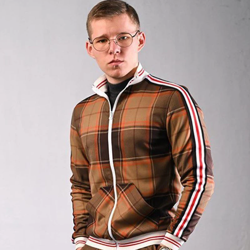 

2020 Autumn Men Casual Zipper Jacket Sports Wear Street High collar Jackets quality Sweatshirt Casual Fashion Top