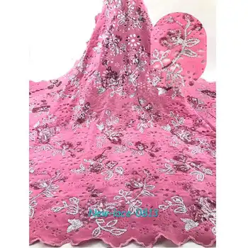 

sequence African french net glitter velvet Nigerian embroidered tulle mesh sequins lace fabrics for wedding party 01