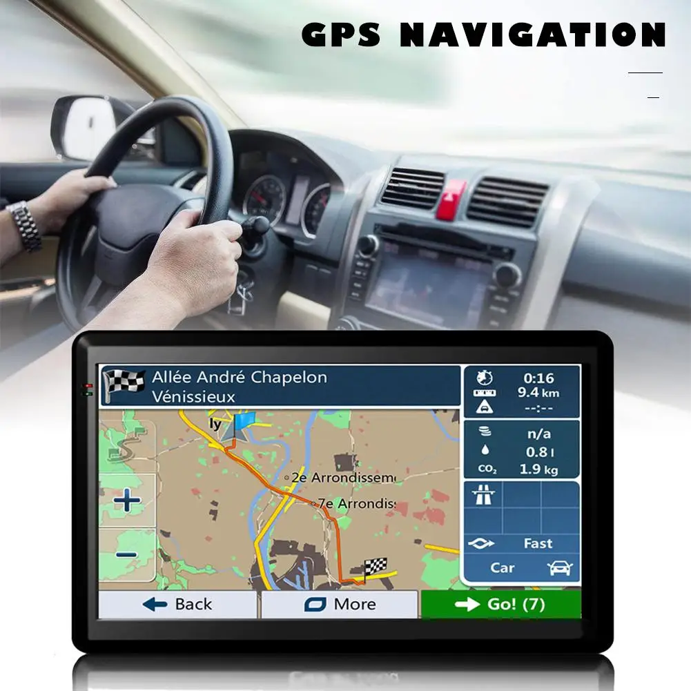 7-дюймовый автомобильный Грузовик с GPS-навигацией 256 Мб ОЗУ 8 Гб Поддержка России