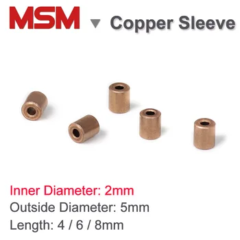 

MSM 2x5x4/ 2x5x6/ 2x5x8mm Porous Bearing Iron Copper Base Powder Metallurgy Oil Bushing Mini Bearing Brass Bushing Copper Sleeve