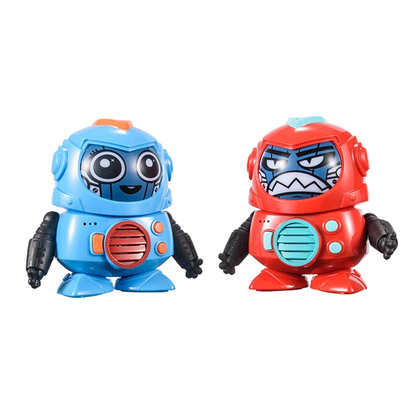 HENDEE 1902 Face Changing Voice Record Tone Change Talkable Remote Control RC Robot Puzzle parent-child Interactive Toys