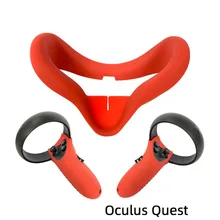 Силиконовая VR ручка Sweatproof эластичный Водонепроницаемый Контроллер Кожи шок мягкий чехол для Oculus Quest