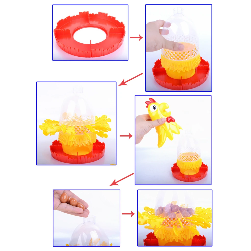 Детская пластиковая настольная игра игрушка курица падение яйца игра семья интерактивная игра