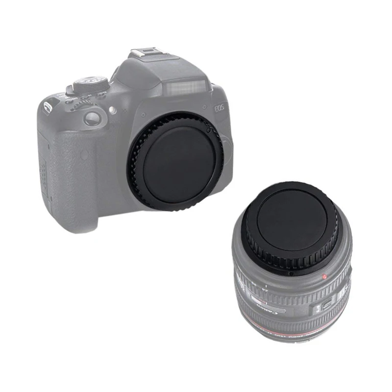 Задняя крышка объектива + Крышка корпуса камеры для Canon EF S 60D 70D 80D 7D 5D Mark II III IV 750D 760D