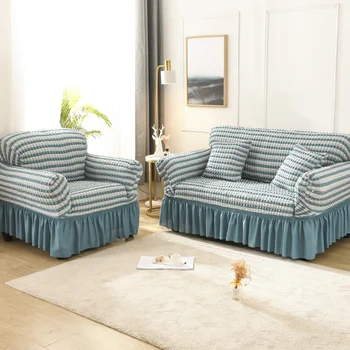 

2020NEW 3D Plaid Elastic Sofa Cover Living Room Armchair Cover 1/2/3/4 seater Couch Cover Slip-resistant Stretch Slipcovers