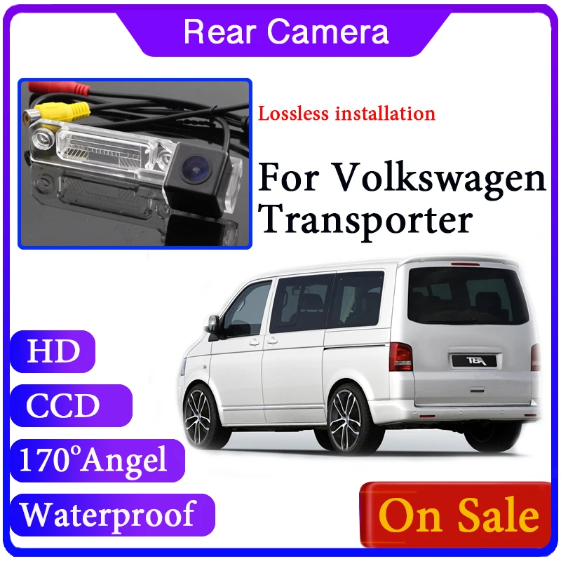 Per Volkswagen Transporter Caravelle Multivan Doubleback California V T5 2003 ~ 2015 Posteriore Look Vista Della Macchina Fotografica