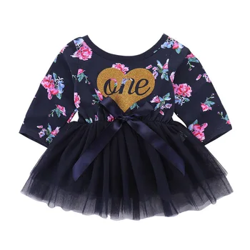 

2020 Girls Autumn Dress for Children Cute Baby Kid Flower Outfits Toddler Casual Tutu Clothing Long Sleeve Mesh Princess Dresses