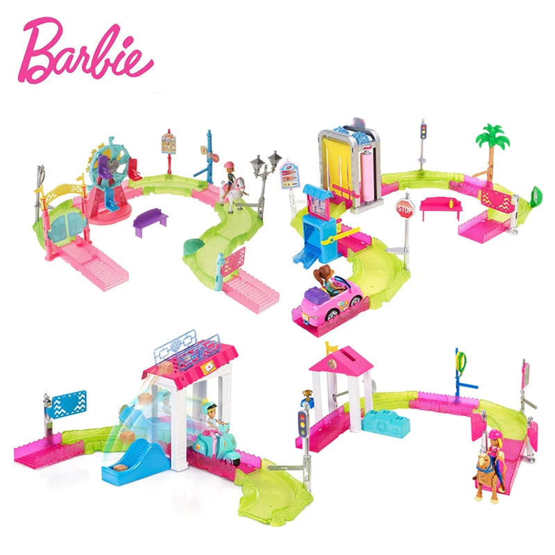 barbie car wash playset