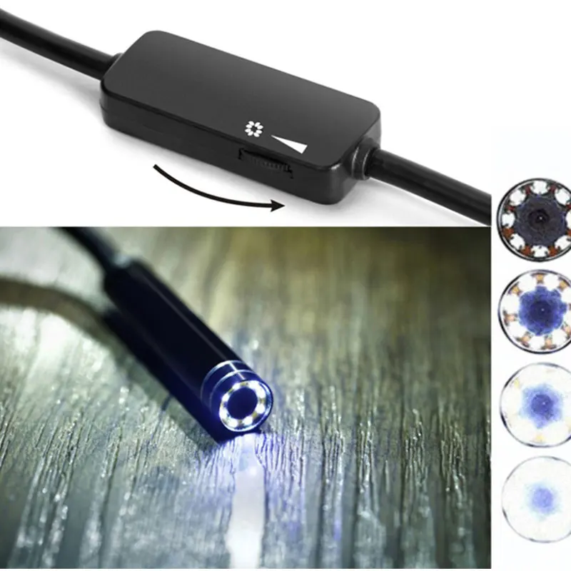 Usb type-C эндоскоп Тип C 5 м Инспекционная камера бороскоп Android 2MP 8LED 8 мм камера s