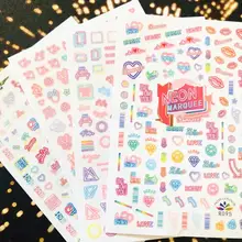 TSC серия большой размер Tsc-130 неоновая мышь стикеры 3D на ногти nail Art Наклейка cheetsan бренд шаблон diy Инструменты для ногтей украшения