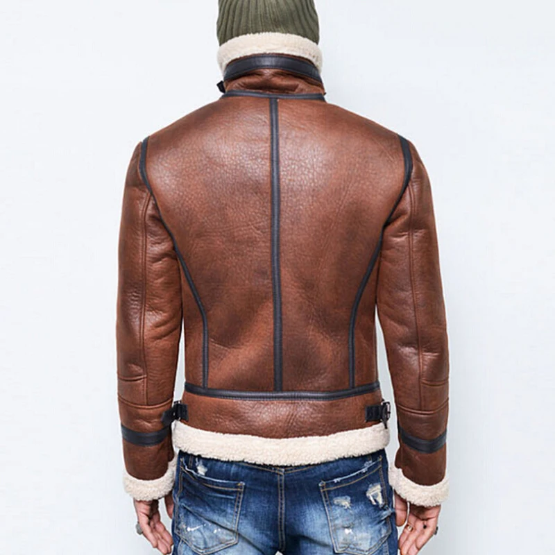 CYSINCOS мужская куртка из искусственной кожи 2019 зимнее меховое пальто тонкая