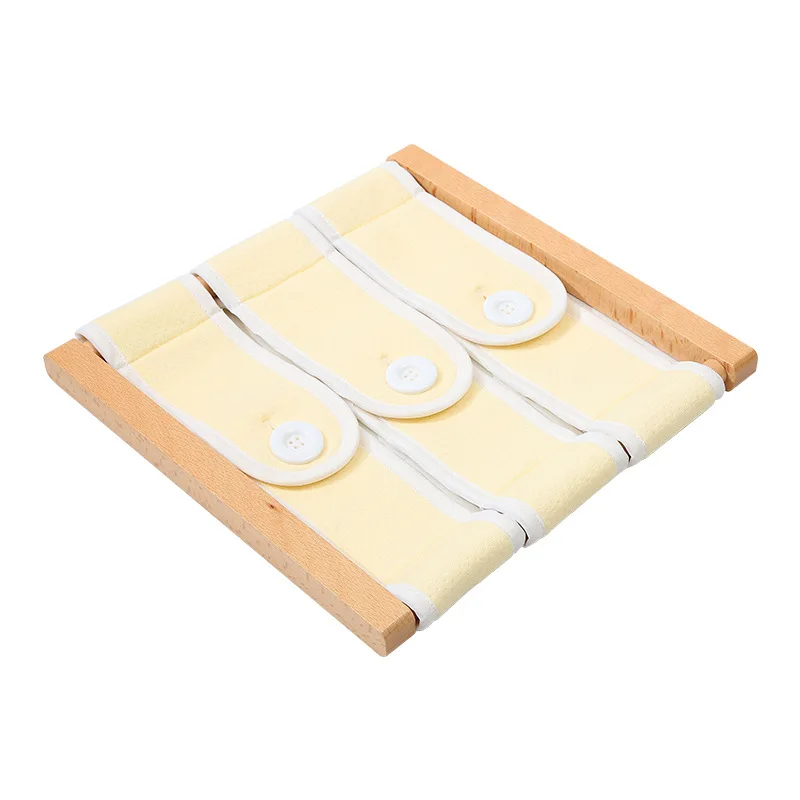 

Montessori 0-3 Daily Life Living Area Teaching Aids Zipper Button Velcro Button Buckle Early Education Clothing Frame