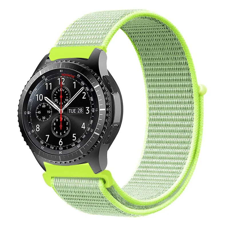 Galaxy watch band для samsung galaxy watch 46 мм 42 мм active 2 gear s3/huawei watch gt 2 ремешок 20 22 мм спортивный нейлоновый ремешок - Цвет ремешка: flash light 12