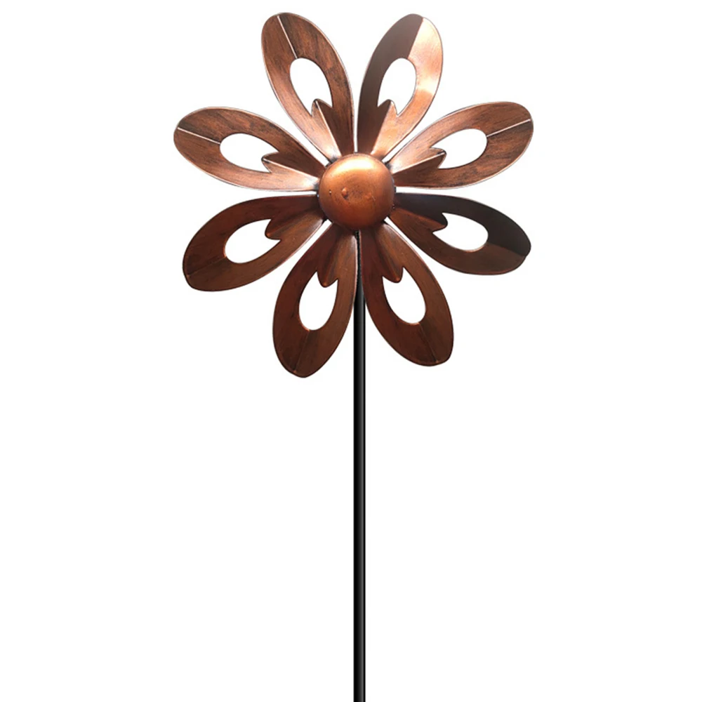 

Garden Courtyard Villa Decoration Iron Windmill Ornament Idyllic Multi-color Decorative Gifts Rotating