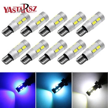 

10PCS Car Styling Auto LED T10 Canbus 194 W5W 10 SMD 5630 LED Error Free Bulb LED Parking Lights T10 LED Car Side Light