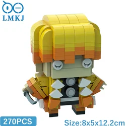 Moc Demon slayer brick – figurine japonaise classique, personnage de dessin animé, jouets en blocs de construction, modèle Agatsuma Zenitsu, cadeaux pour garçons 