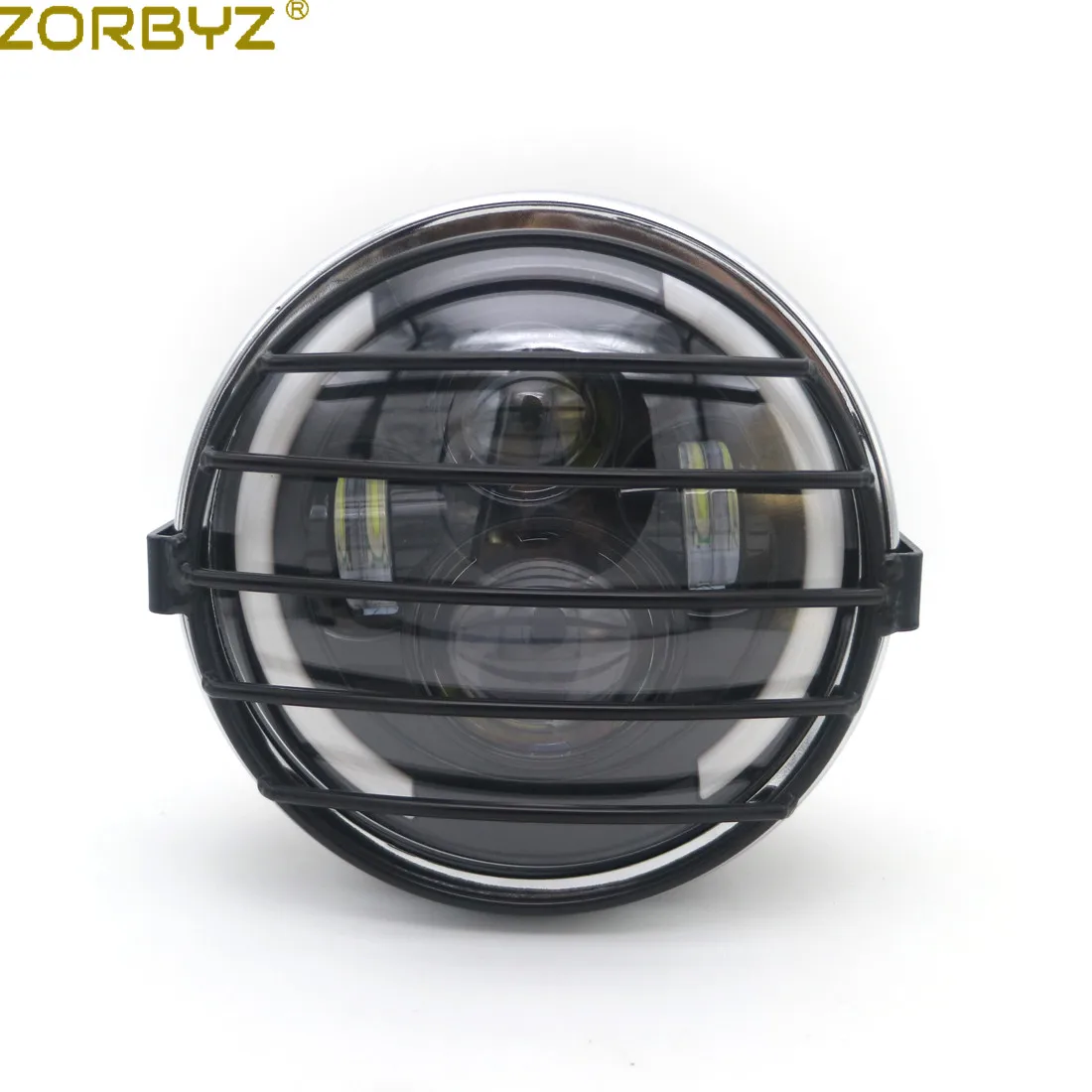 ZORBYZ мотоцикл 7 ''светодиодный круглый передняя фара гриль боковая крышка крепления маска для Honda GN125 CG125 CB400 CB500 кафе гонщик на заказ