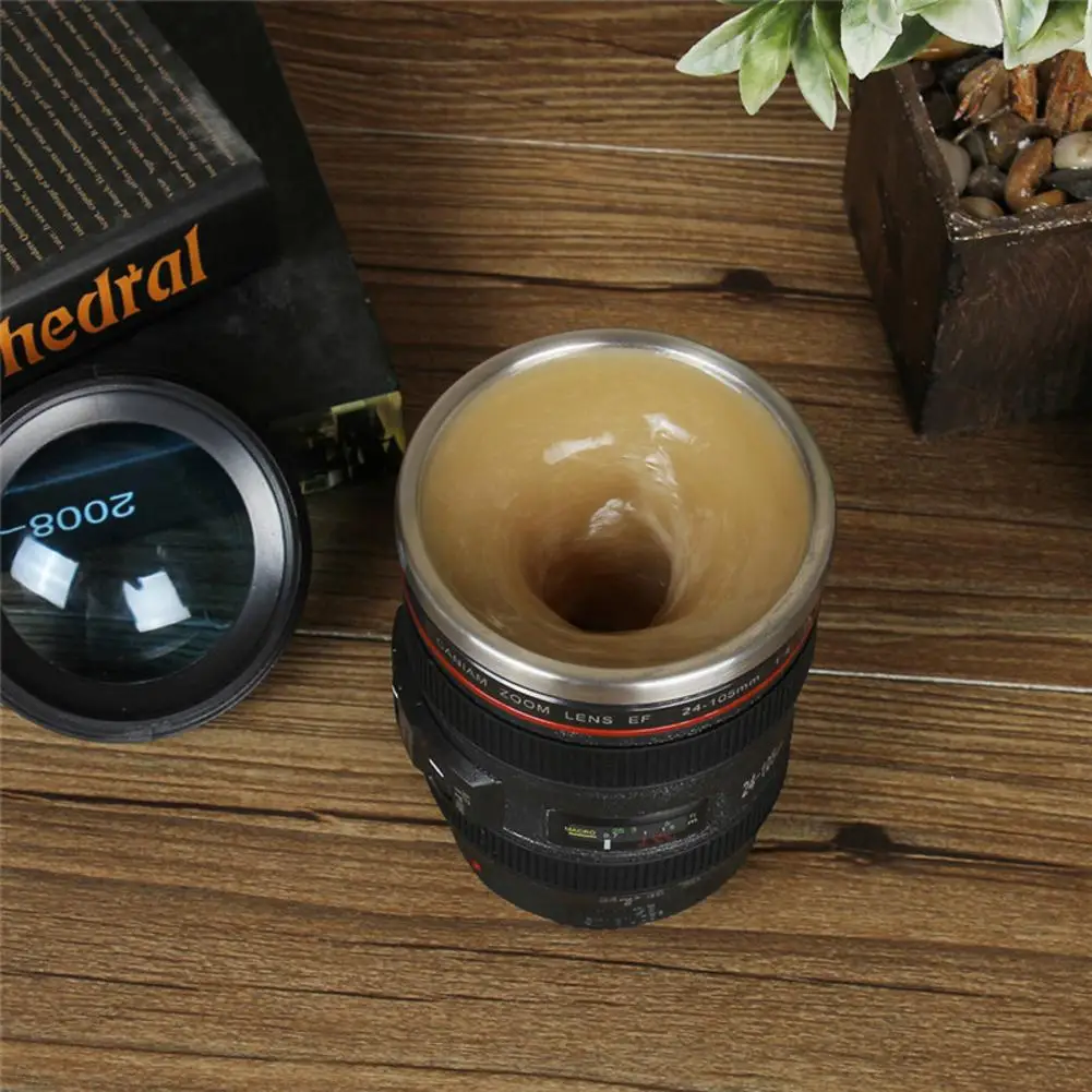 

Camera Lens Stirring Cups Espresso Stainless Steel Coffee Cup Coffee Cup Lungo Coffee Mug With Lid Insulated Tea Mug Thermos Cup