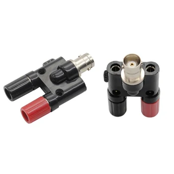 

BNC Male to 4MM Binding Posts Banana Plug Jack Female Coaxial Adapte Connector BNC Male Conductor Terminals Gold-plated brass