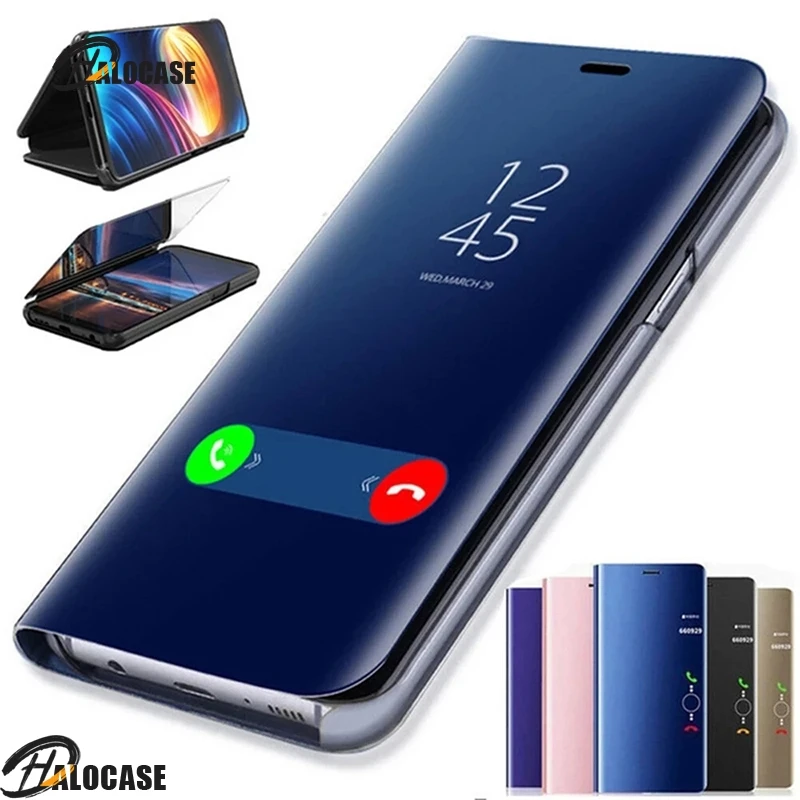 Умный зеркальный Чехол-книжка для Samsung Galaxy A02s A12 A32 A42 A52 A51 A50 A71 A41 A31 A21s A11 M31 s M51 M 21 M11 |