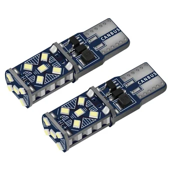 

2PCS T10 W5W New Super Bright LED Car Turn Side Bulb Marker Lamp Canbus No Error Auto Wedge Parking Light Car Reading Dome Lamps