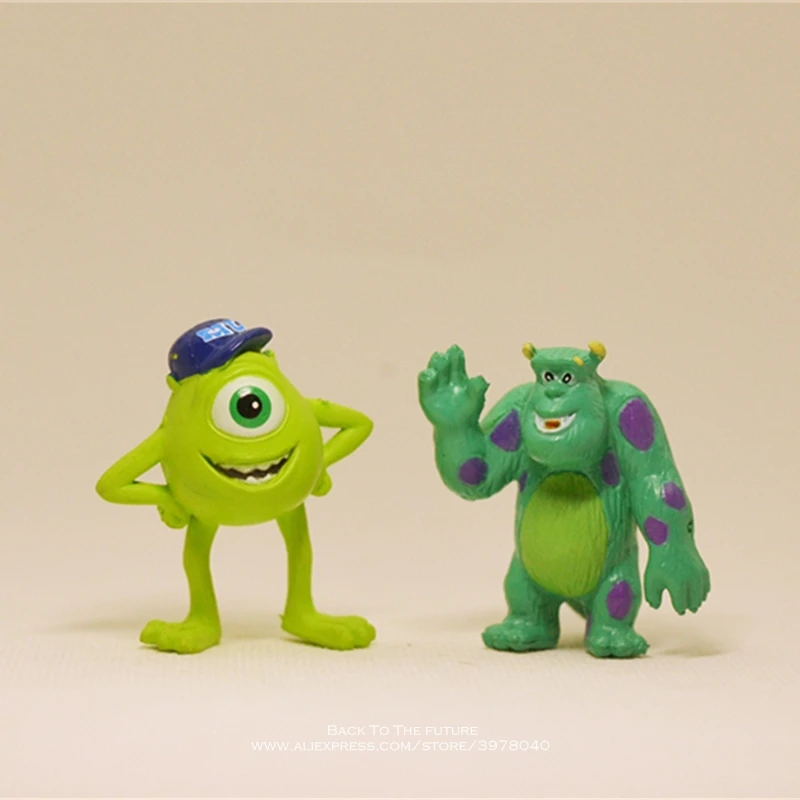 

Disney Monsters University Wazowski Sullivan 3.5cm 2pcs/set Action Figure Anime Collection Figurine Toy model for children gift