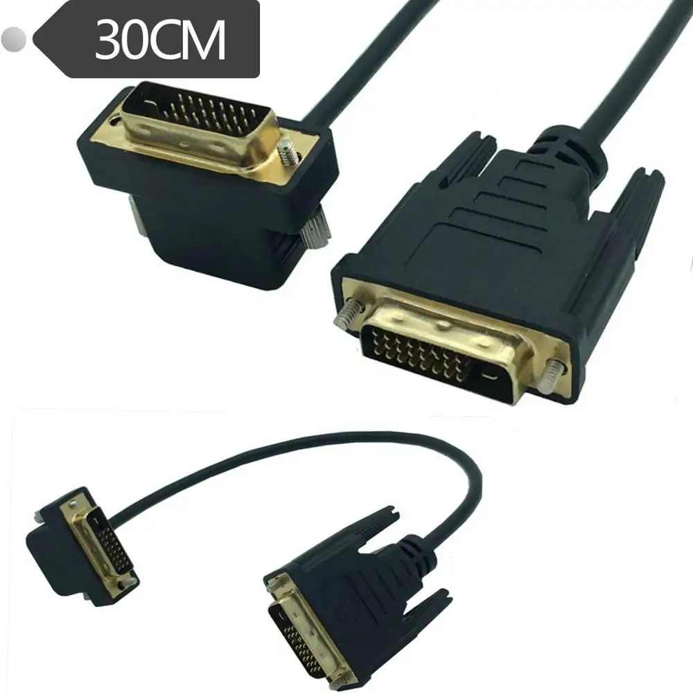 Высокоскоростной кабель DVI 24 + 1 штырьковый штекер-штекер 0 3 м DVI-DVI адаптер для