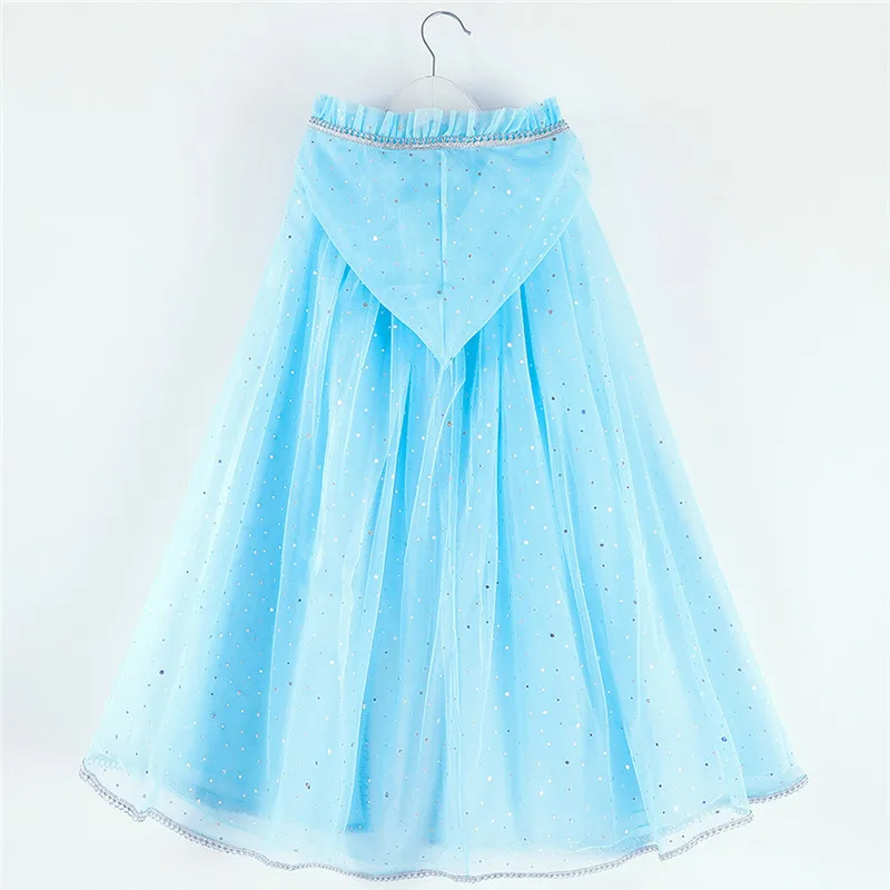 Party ball performance cloak Kids Girls Cosplay Princess Pageant Gown Cape Birthday Party Hooded Cloak #4AA20 (2)
