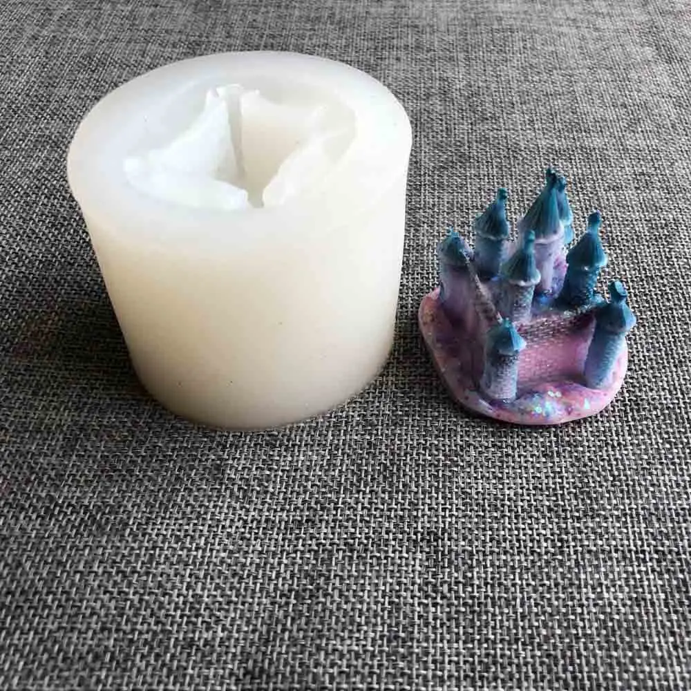 

Aibeads castle DIY Resin Mold Handmade Coaster Silicone Molds Jewelry Making Hand Made Tool Set Epoxy UV Resin made