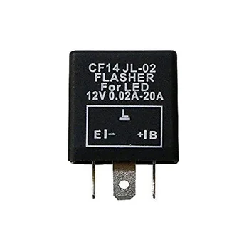 

12V 3pins LED Flasher Relay CF14 JL-02 Universal Electronic LED Turn Signal Light Blinker Fix Flasher Relay Car Accessories