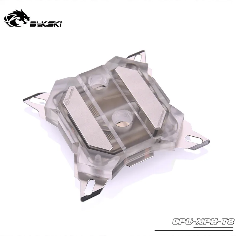 Bykski бабочка Процессор воды блок для Интер LGA 1156 1155 1151 1150 2011 2066 1366 RGB/A-RGB AURA SYNC Процессор-XPH-T8 - Цвет лезвия: Silver