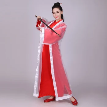 

Red Chinese Hanfu Chinese Traditional Hanfu Movie Cosplay China Ancient Costume Women Fairy Clothes Folk Dance Wear DQL1843