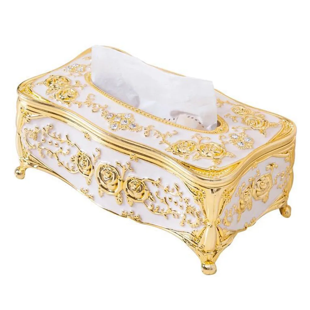 Desktop Tissue Box Home Decoration Toilet Dustproof Waterproof Napkin Holder Restaurant Office Practical European Style Hotel