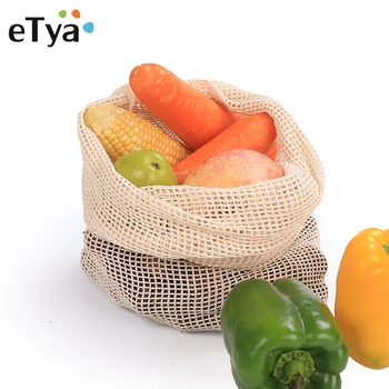 

Small Large Cotton Tote Grocery Shopping Bags Foldable Mesh Net String Shopping Bag Reusable Shopping Bags Fruit Storage Handbag