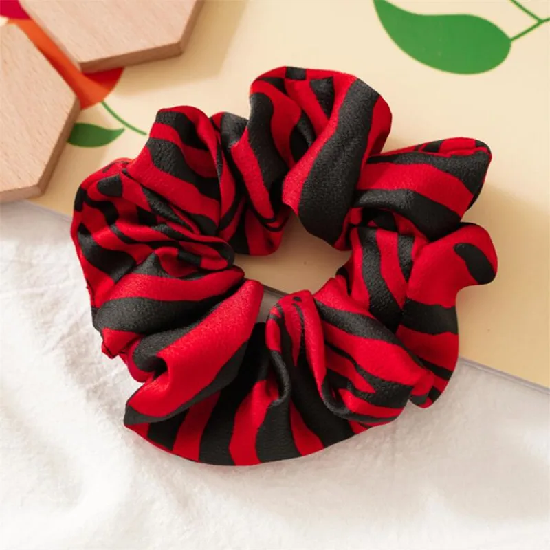2 шт./компл. Для женщин Scrunchies змея/фонарик, Леопардовый принт, эластичный пояс, резинки для волос, дамские стрейч; прическа хвостик; головная повязка с принтом Сплошной Головные уборы