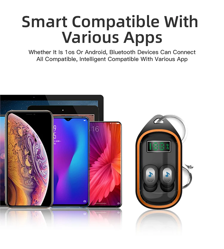 X21S Bluetooth наушники-вкладыши TWS с 5,0 интеллигентая(ый) Шум снижение Беспроводной наушники Водонепроницаемый спортивные Auriculares Bluetooth с зарядный чехол