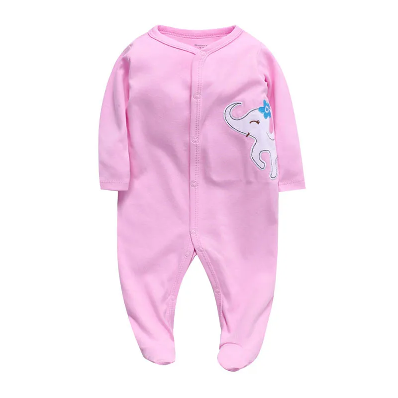 2Pcs/set Newborn Baby Footies Cotton Baby Boy Footies For Kids Clothes Long Sleeve Baby Pajamas Baby Girl 0-12M