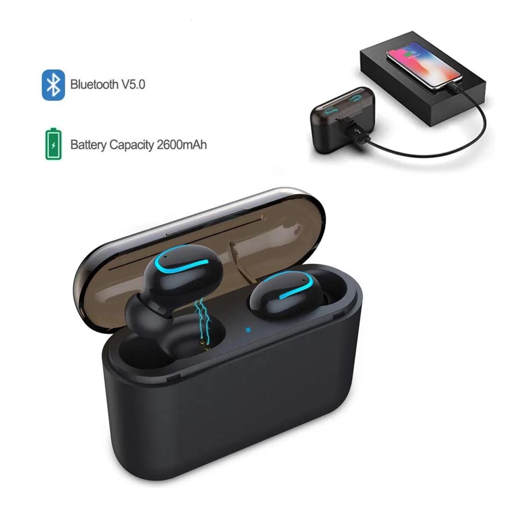 TWS 5 0 Bluetooth Headphone Wireless Earphones 3D Stereo Sports Earbuds Gaming Headset With Microphone For Ios XiaoMi Phone