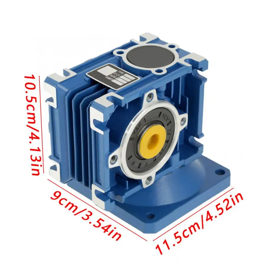 DC 12V 120W RV30 Worm Gear Motor Speed Adjustable CW/CCW with Self-Locking RV30