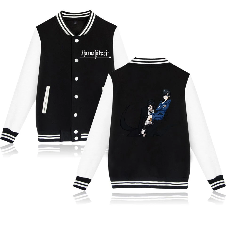 Black deacon Baseball Uniform Outerwear Baseball Jacket unisex couple love parent-child