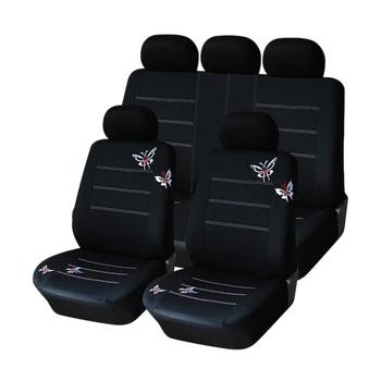 

Car Universal Seat Cover Cushion Butterfly Embroidery Decorative Protective Cover