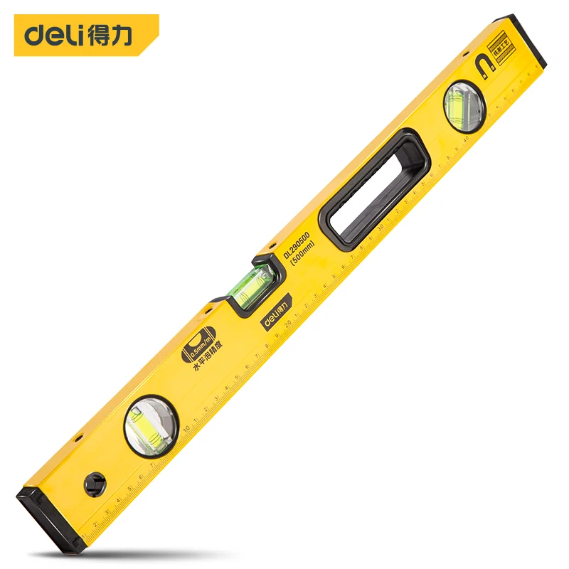 Deli Digital Protractor Angle Finder Inclinometer Electronic Measurement Level Angle Slope Test Ruler Length 500mm Three Styles