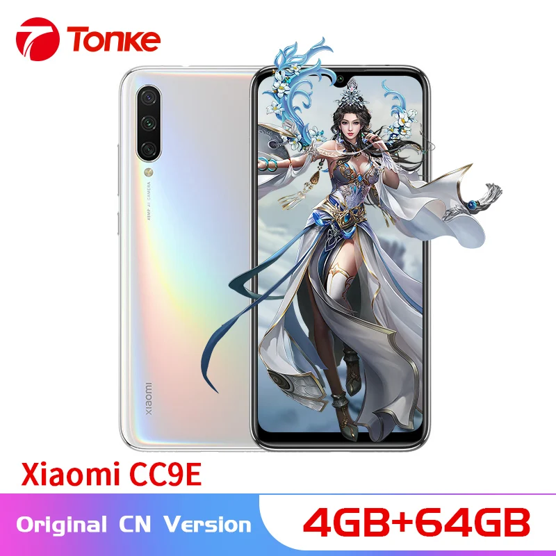 Xiaomi mi CC9e, 4 Гб ОЗУ, 64 Гб ПЗУ, мобильный телефон Snapdragon 665, четыре ядра, 48 Мп+ 32 МП камера, 6,08" AMOLED экран, mi UI 10