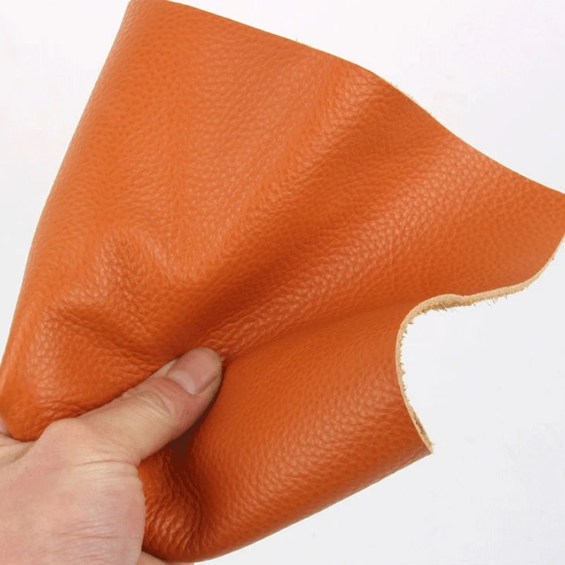 Handmade caramel colour Tanned Vegetable Piece Craft DIY Belt Butt Cowhide Leather Fabric Genuine Leather