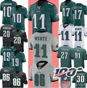 10 DeSean Jackson Philadelphia Jersey 11 Carson Wentz 91 Fletcher Cox 86 Zach Ertz 17 Alshon Jeffery 20 Brian Dawkins football