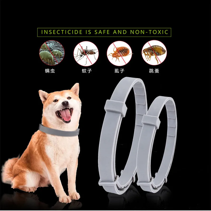 

Dog Cat Collar Anti Flea Ticks Mosquitoes Outdoor Protective Adjustable Waterproof Collars 8 Months Long-term Protection