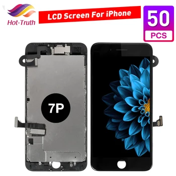 

50 Pcs Complete LCD Full Assembly Display Screen for iPhone 7 Plus 7P with Home Button+Front Camera