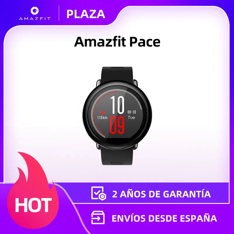 [PLAZA] глобальная версия Amazfit темп Испанская Смарт-часы до 5 дней Время работы от